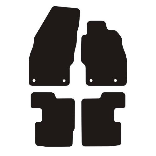 thumbnail image 2 of Rmsone Black Tailored Car Mat Set With Yellow Trim For Vauxhall Corsa D 2007-2014 2 of 4