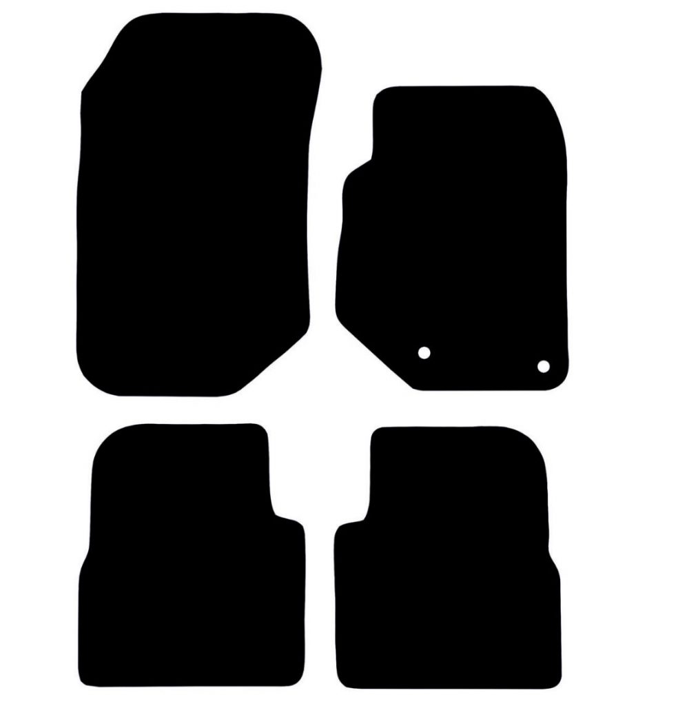 RMSone Tailored Black Carpet Floor Mats For Peugeot 2008 MK1 2013-2020 – 4 Piece Set