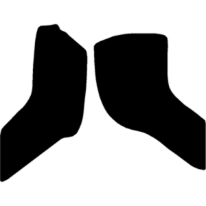 Black mat outline, template 2390