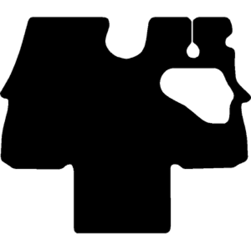 Black mat outline, template 2499