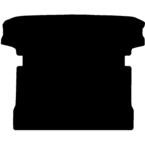 Black mat outline, template 3075