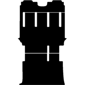 Black mat outline, template 4049