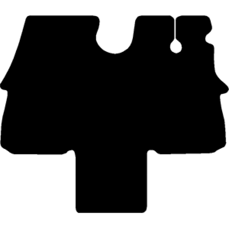 Black mat outline, template 4187