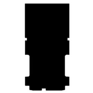 Black mat outline, template 6264