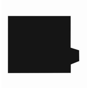 Black mat outline, template 27104