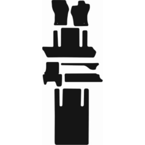 Black mat outline, template 27143